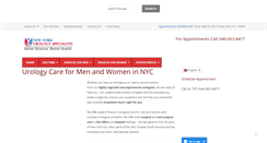 Desktop Screenshot of newyorkurologyspecialists.com